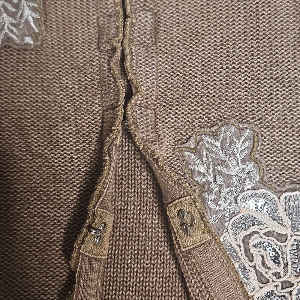 Silence + Noise Natalia Floral Embroidered Cardigan Urban Outfitters NWOT - Picture 10 of 11